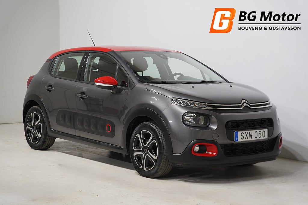 Citroën C3 1.2 PureTech 83HK Drag/M-värmare/P-sensorer/Ny Kamrem