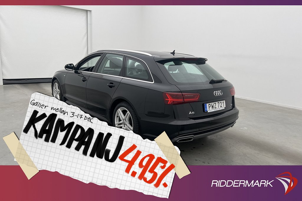 Audi A6 2.0 TDI 190hk Quattro S-Line 4,95% Ränta HEMLEVERANS