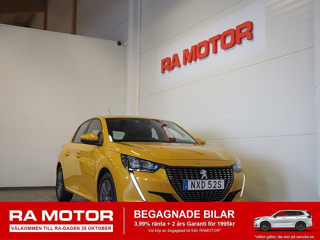 Peugeot 208 1.2 PureTech 75hk Active | Låga mil | M o K 2020