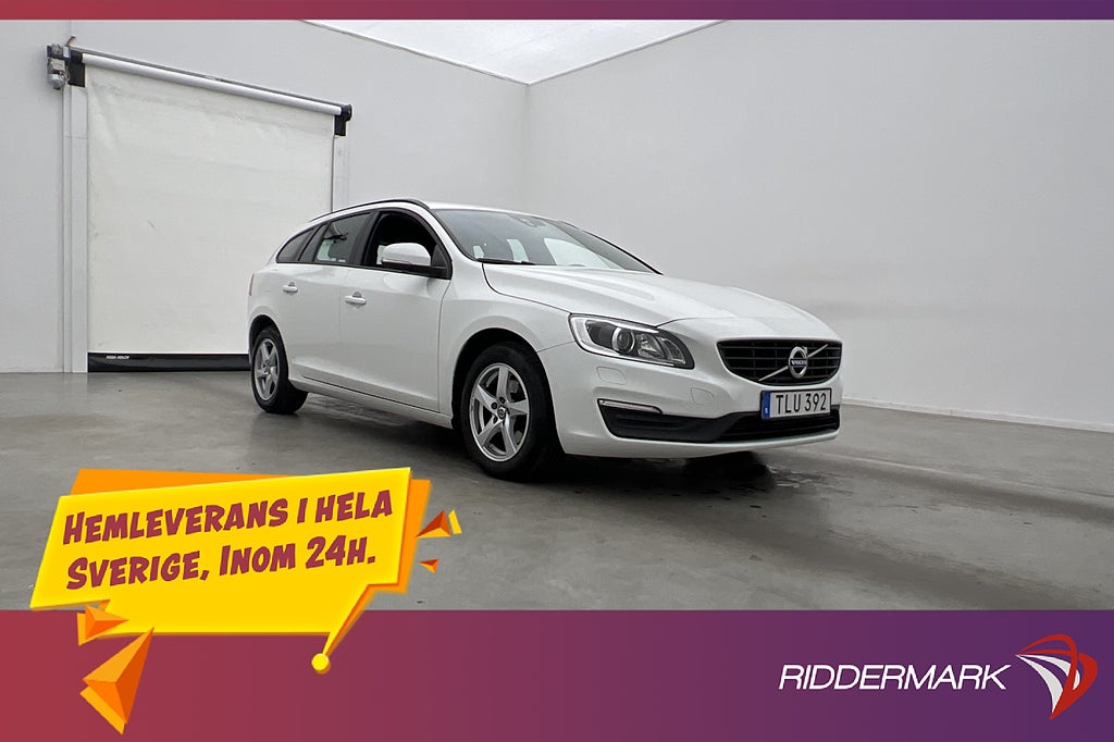 Volvo V60 T3 152hk Kinetic Classic VOC Värmare Rattvärme