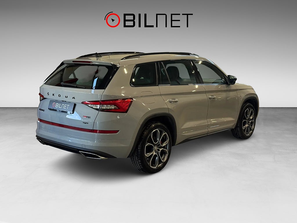 Skoda Kodiaq RS 2.0 TDI 4x4 7-sits *3,99%* Kamera Värmare Drag 20"