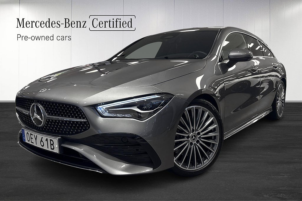 Mercedes-Benz CLA 200 Shooting Brake AMG Dragkrok 360 kamera 