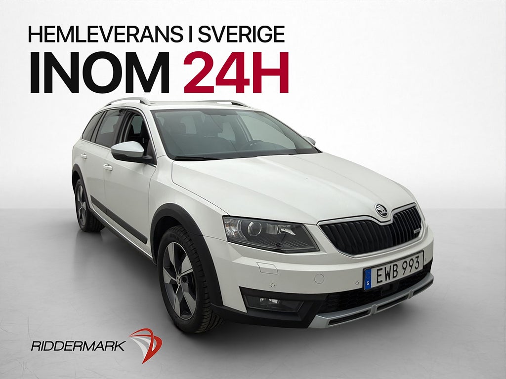 Skoda Octavia Scout 4x4 Premium Drag Kamera Canton Värmare
