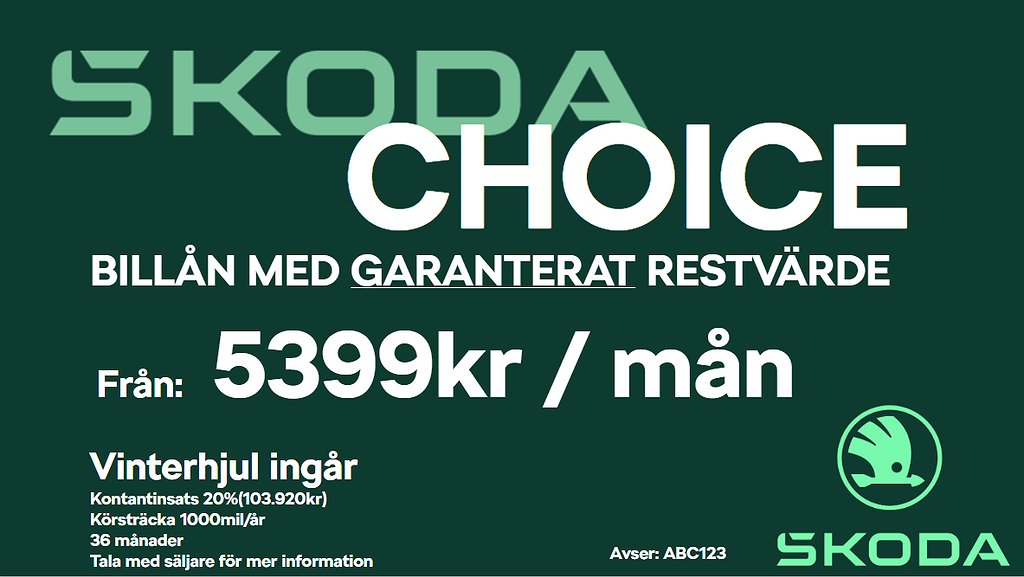 Skoda Enyaq iV 80x Choice Lån 5399 kr/mån