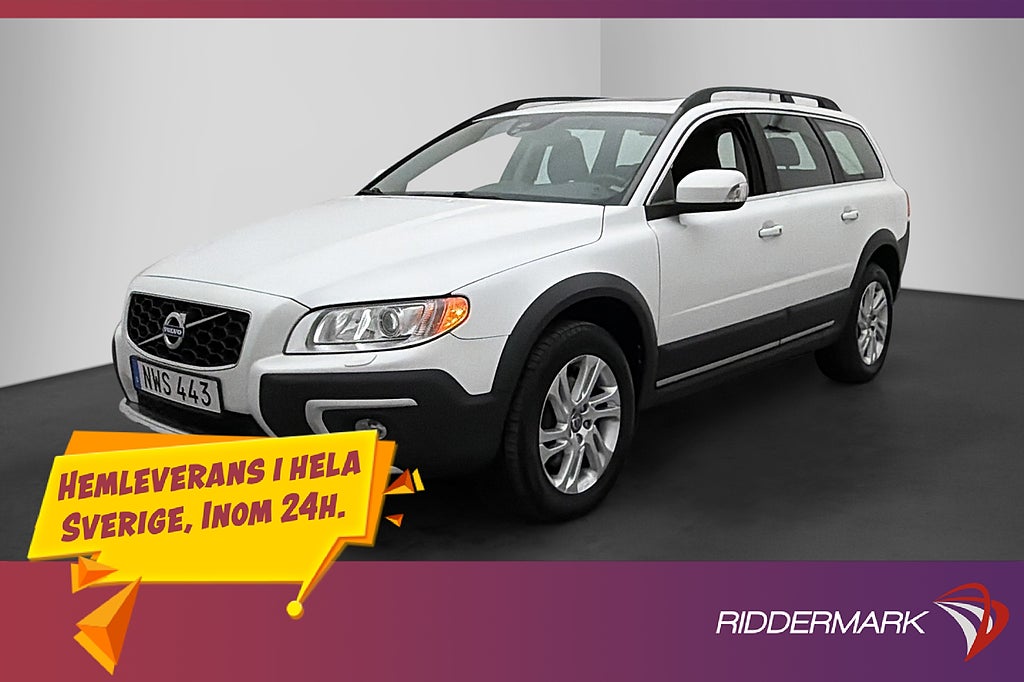 Volvo XC70 D5 AWD 215hk Summum Taklucka Värm VoC Skinn Drag