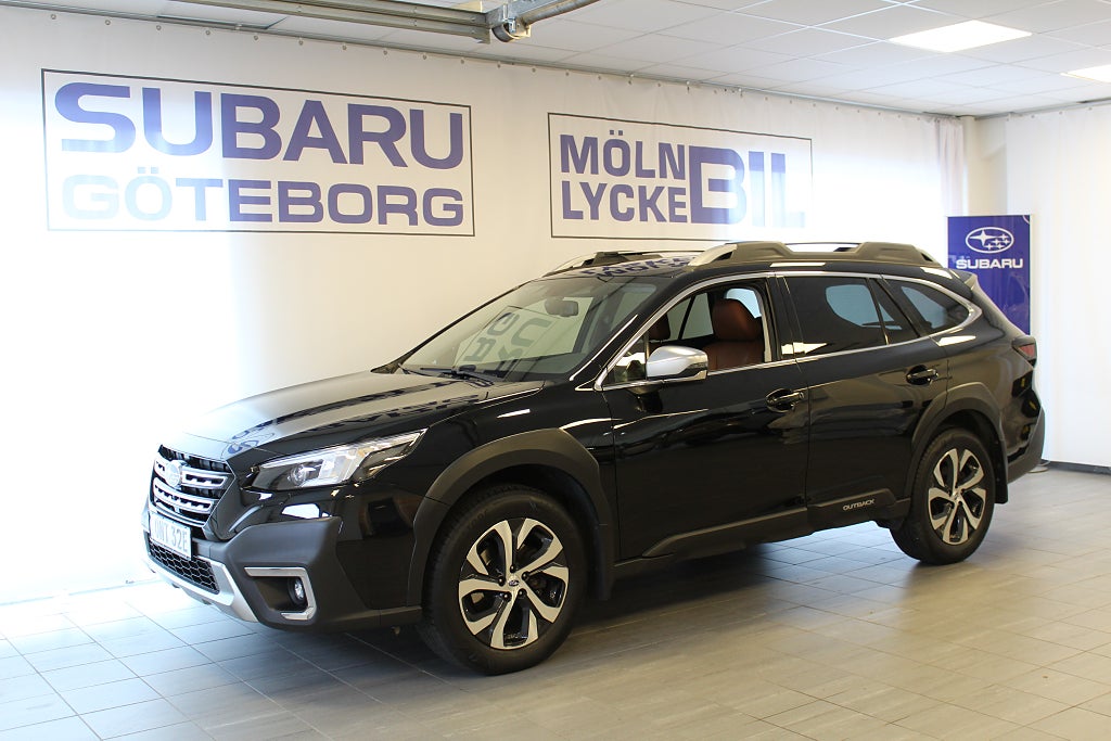 Subaru Outback 2.5i Aut Touring Brunt Nappaläder *Dragkrok*