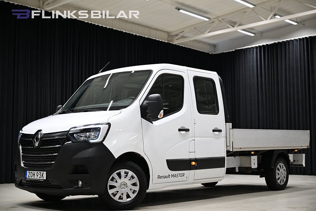 Renault Master dCi 150HK Dubbelhytt|Flak|6-Sits|Drag|