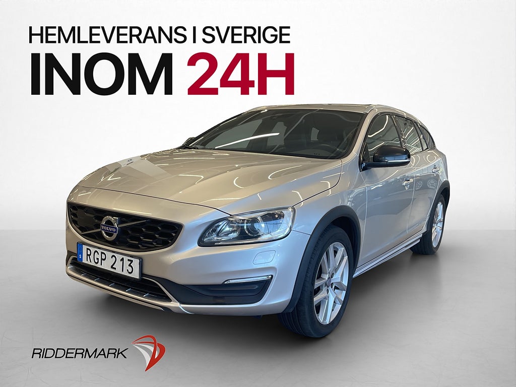 Volvo V60 Cross Country D4 AWD Summum Värmare Skinn Elstol