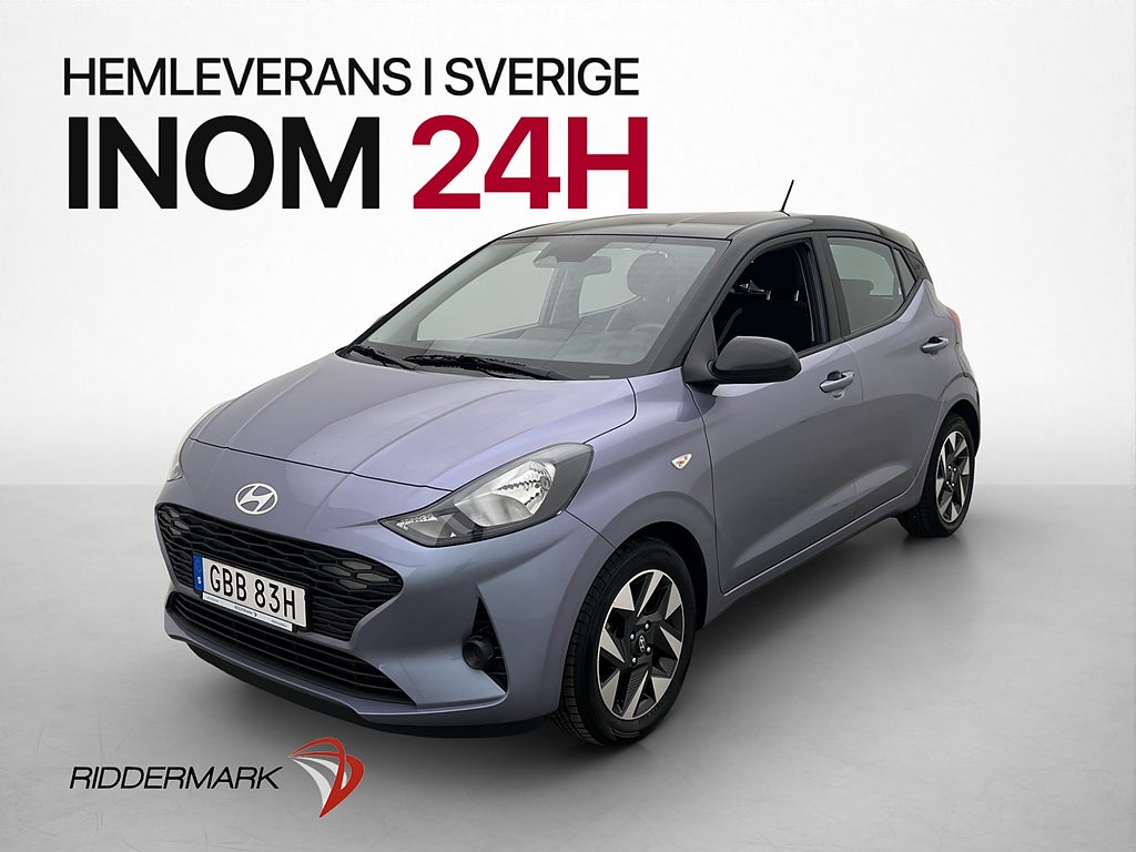 Hyundai i10 1.0 67hk Essential Rattvärme CarPlay 0,44l/mil