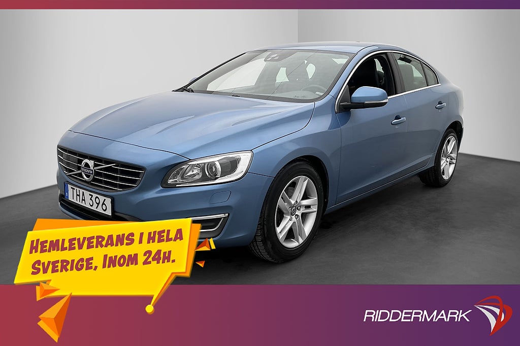 Volvo S60 D4 181hk Summum Värmare Skinn Dragkrok Elstol BLIS