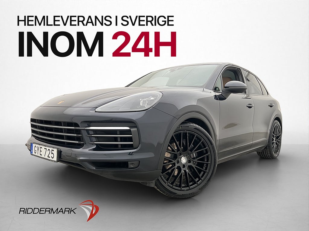Porsche Cayenne S AWD 340hk Pano B-Kamera Skinn Drag Navi