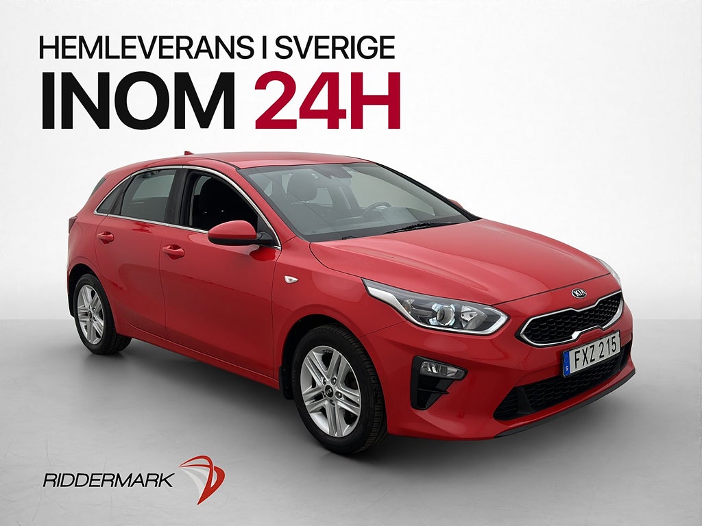 Kia Ceed 1.0 T-GDI Kamera Carplay 0.56l/mil Nyserv P-Sensore