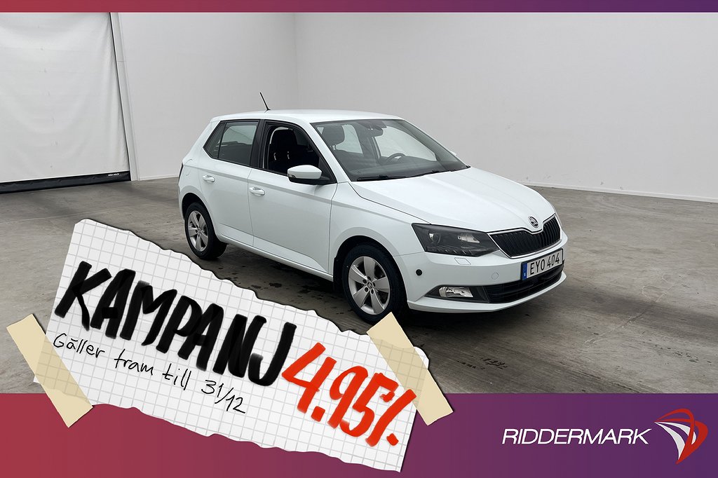 Skoda Fabia 1.2 110hk M-Värmare Keyless P-Sensor 4,95% Ränta