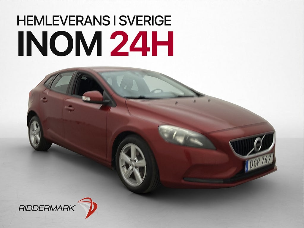 Volvo V40 T2  122hk P-Sensor Värmare Bluetooth 0,55l/mil