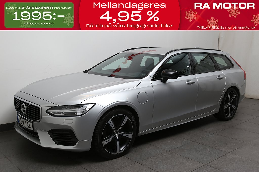 Volvo V90 Recharge T8 392hk R-Design AWD VOC Drag Leasbar 2020