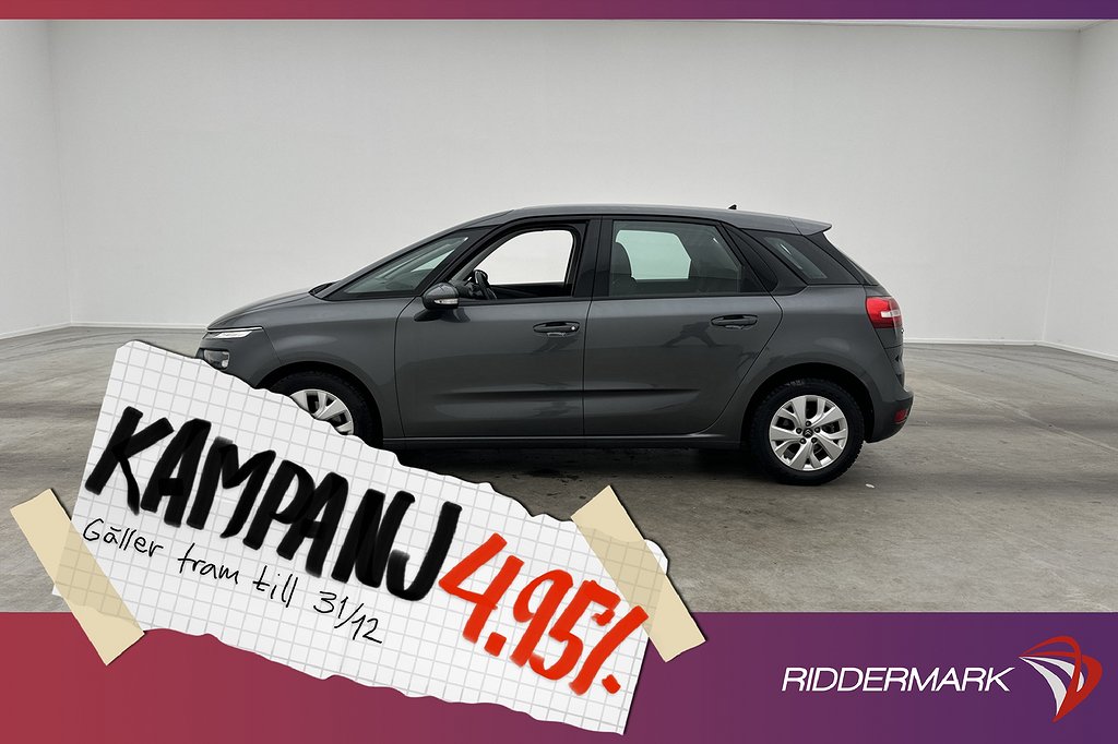 Citroën C4 Picasso 1.6 HDi 92hk Sensorer Keyless 4,95% Ränta