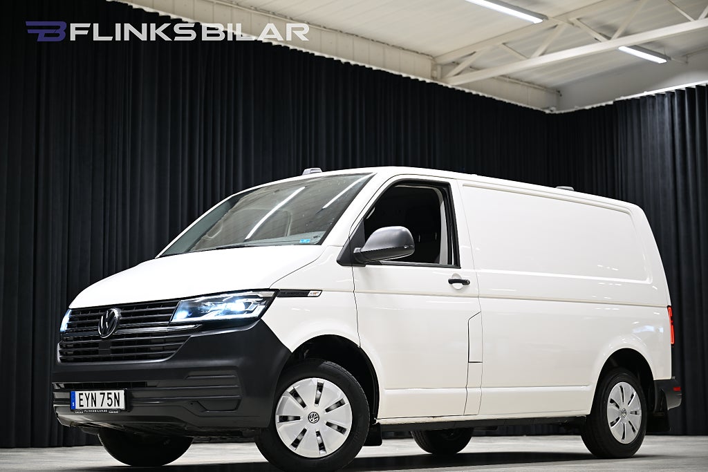 Volkswagen Transporter DSG 150HK Servicebil|Inredning|LED|Lågmil|Leasbar|SeUtr