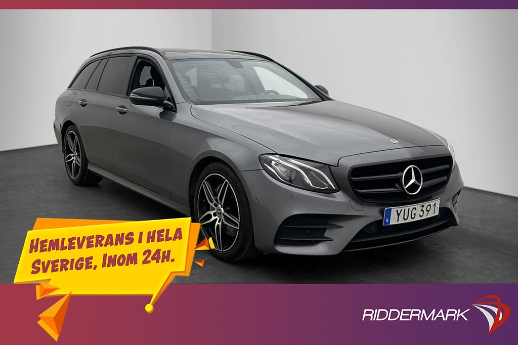 Mercedes-Benz E 200 T d 150hk AMG Sport Pano Kamera Drag