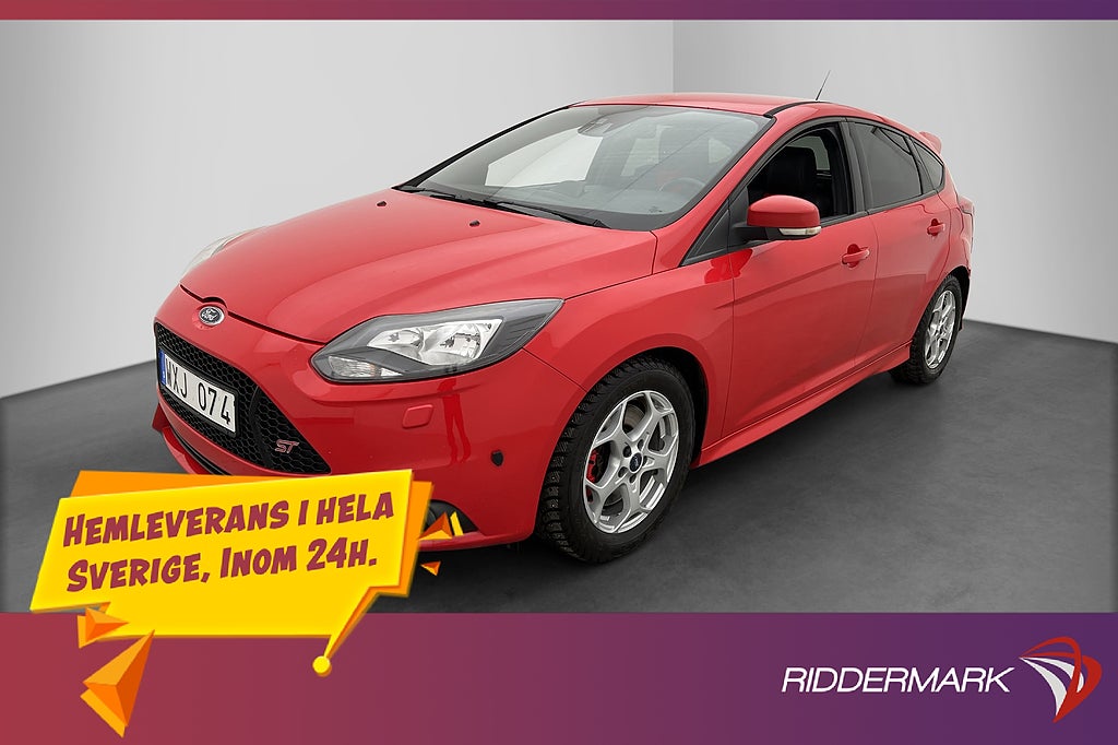Ford Focus ST 250hk Recaro M-Värmare Halvskinn Döda-Vinkel