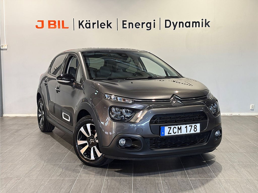 Citroën C3 Shine 1.2 PT 110hk Aut - CARPLAY,FARTHÅLLARE