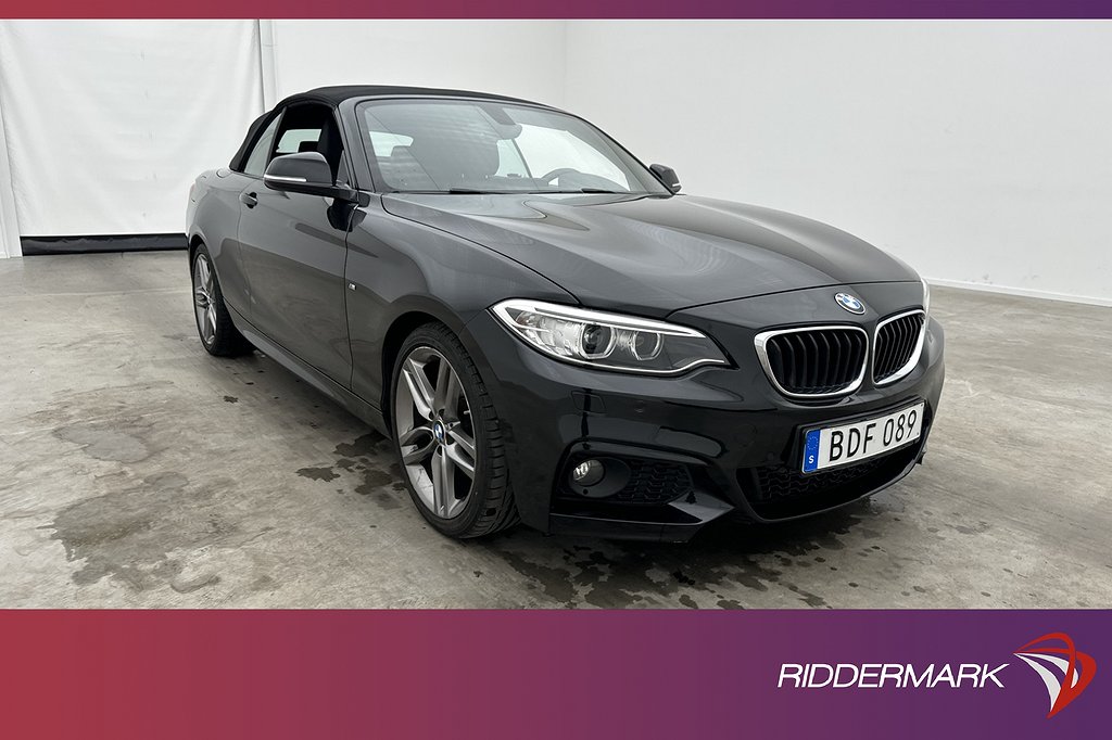 BMW 220 i Convertible 184hk M Sport H/K Skinn Kamera Navi