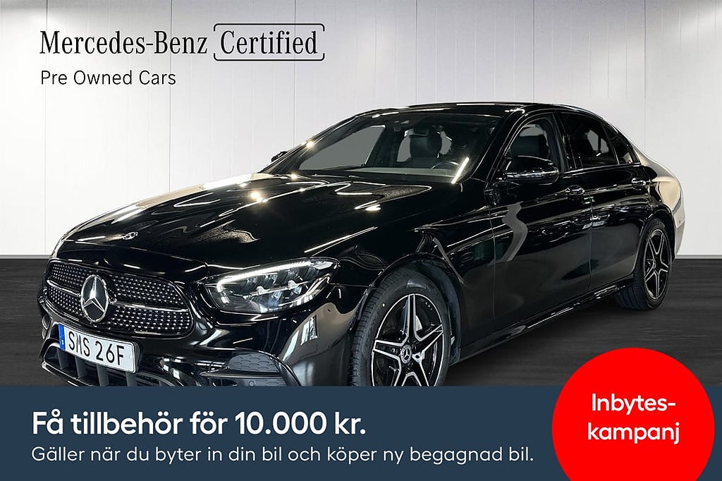 Mercedes-Benz E220d Sedan AMG Värmare Nightpackage Carplay