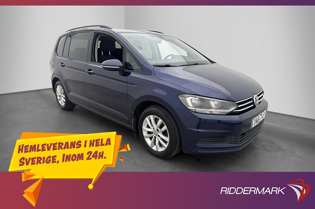 Volkswagen Touran 1.4 TSI 150hk 7-Sits P-Värmare Kamera Drag