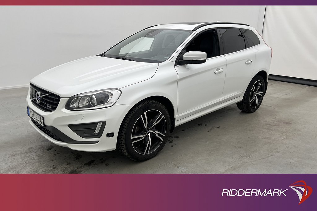 Volvo XC60 Polestar D4 AWD R-Design Skinn VOC Värm Pano H/K