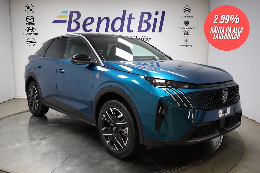 Peugeot 3008 GT 145 Hybrid I Navi I Carplay I Kampanjränta 2,99%
