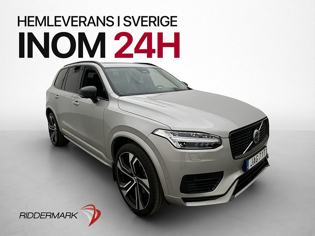 Volvo XC90 T8 AWD 456hk Ultimate Dark 7-Sits B&W Pano Drag