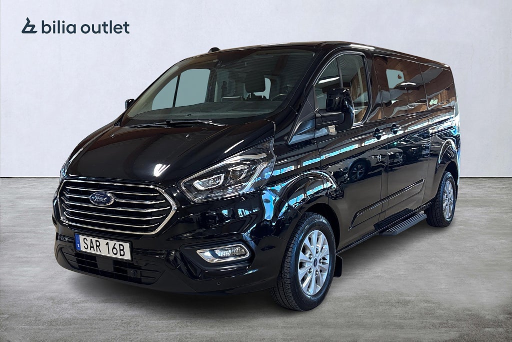 Ford Tourneo Custom 320 2.0 / 8-sits / Drag / Värmare / B-kam / Navi