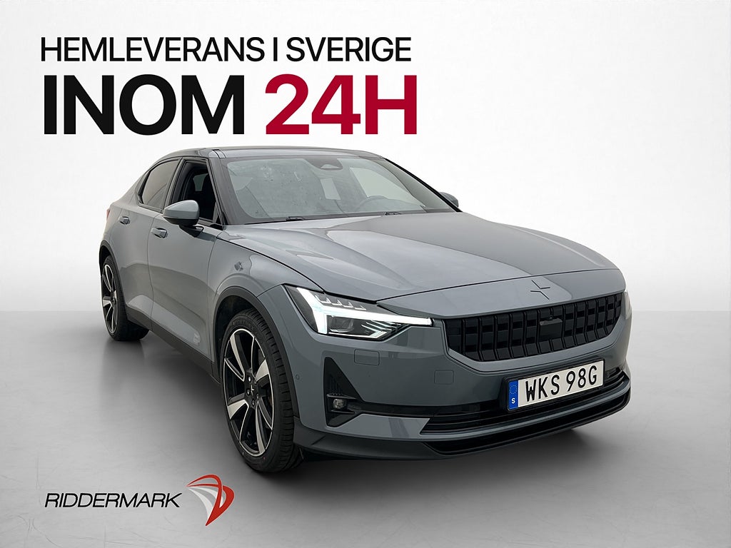Polestar 2 Long Range Dual motor 408hk Pano Drag BLIS 360°