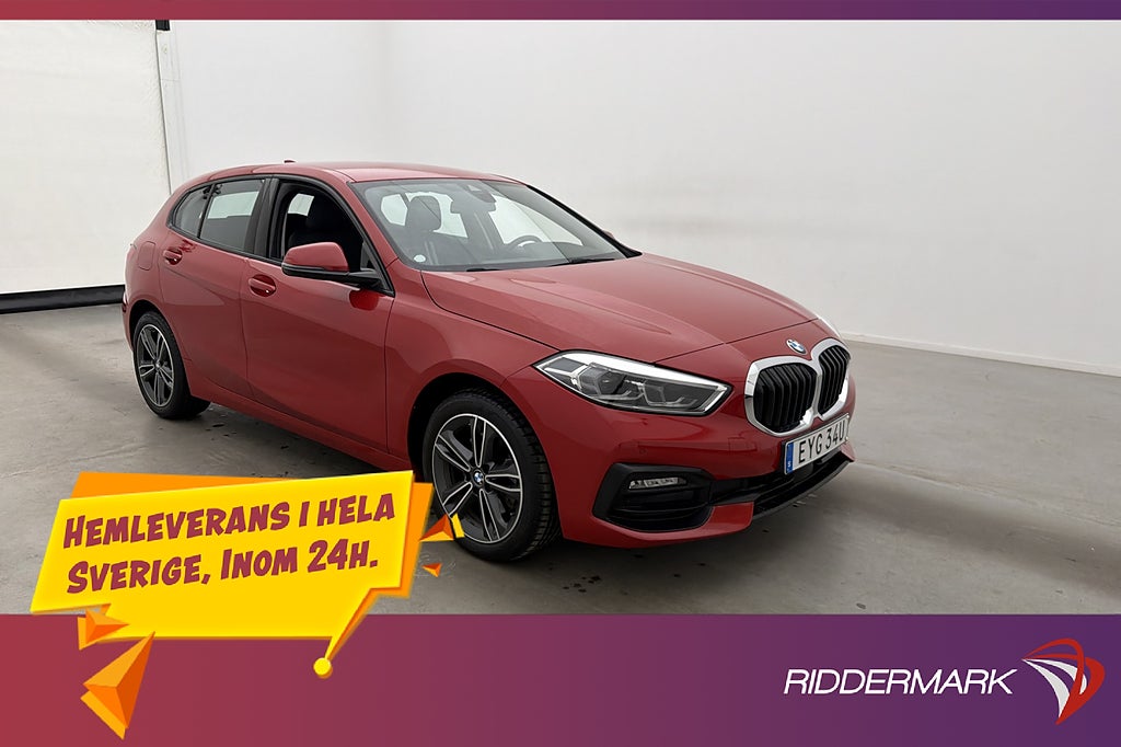 BMW 118 i 140hk Sport line P Sensorer Låg Skatt 0,54L/mil
