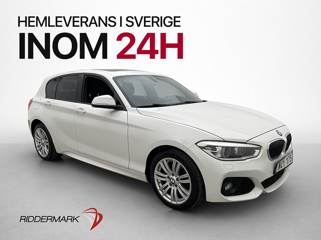 BMW 120 d xDrive 190hk M Sport Taklucka Svart innertak