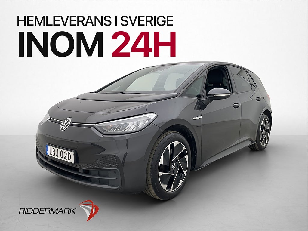 Volkswagen ID.3 Pro Performance Värmare Kamera Halvskinn