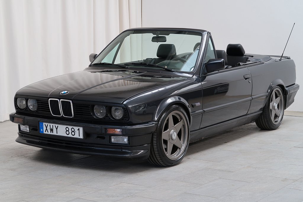 BMW 325 i E30 Convertible M-tech 170hk Nybesiktad