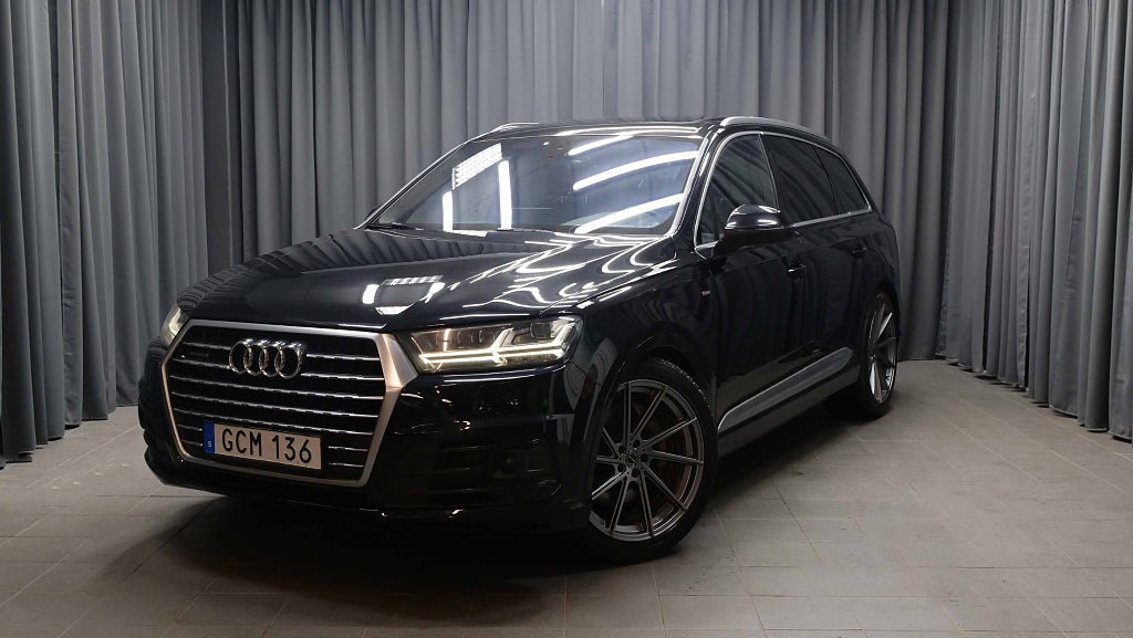 Audi Q7 3.0 TDI Quattro S Line Pano 7-Sits Bose Värmare