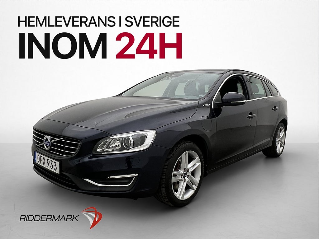 Volvo V60 D5 Plug-In AWD 231hk Momentum Drag P-sens Värmare