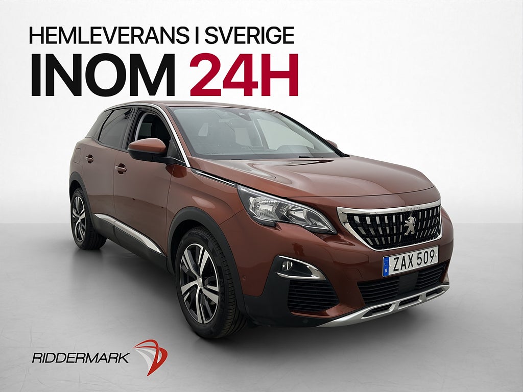 Peugeot 3008 131hk Allure Värmare Cockpit 360° CarPlay Drag