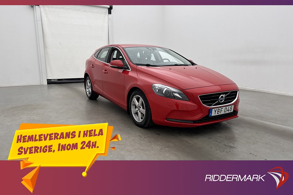 Volvo V40 T2 122hk Momentum VOC Värmare Kamera Dragkrok