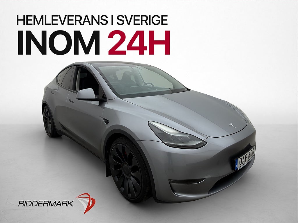 Tesla Model Y AWD Performance 534hk Autopilot Pano SvSåld