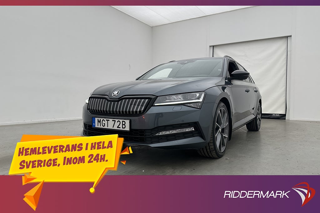 Skoda Superb IV 1.4 218hk Sportline Värm Cockpit Drag Kamera