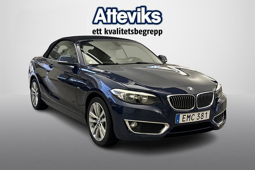 BMW 218 Cabriolet Luxury Line Skinn/Keyless/P-sensorer