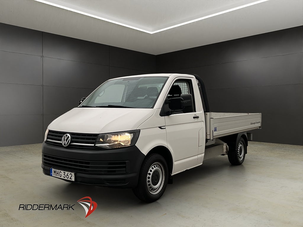 Volkswagen Transporter FLAKBIL Värmare 3-Sits Dragkrok MOMS