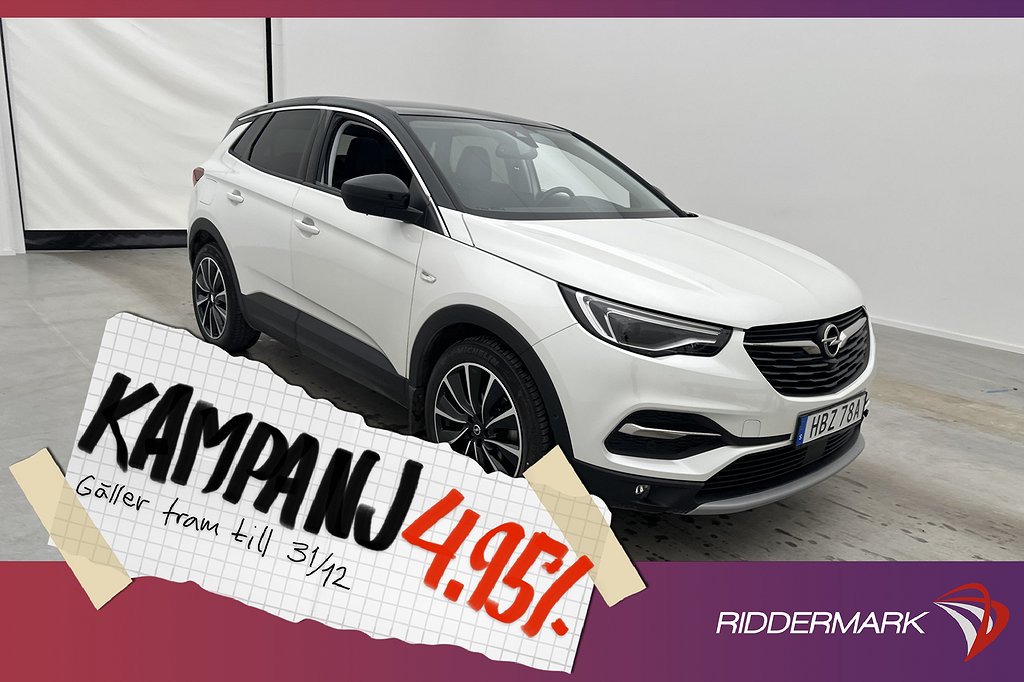 Opel Grandland X 130hk Ultimate M&K-Värm Panora 4,95% Ränta