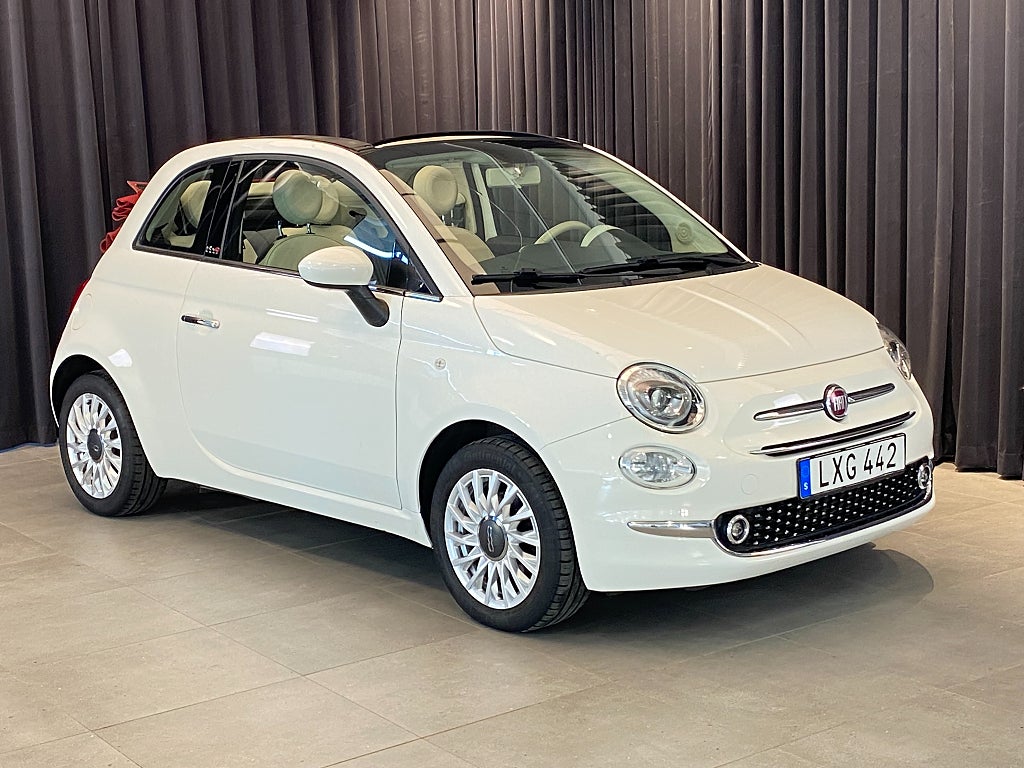 Fiat 500C 1.2 8V Lounge Kamrem Bytt / 1 ägare 