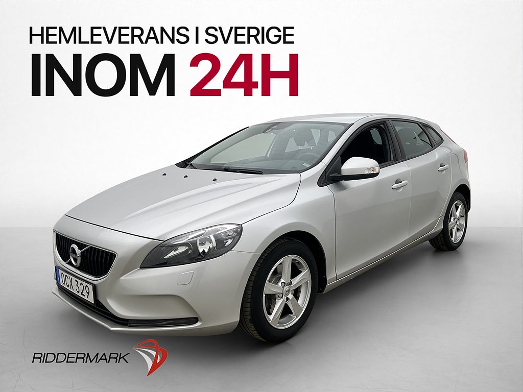 Volvo V40 Kinetic T2 122hk Bluetooth Två-Brukare 0.55l/mil