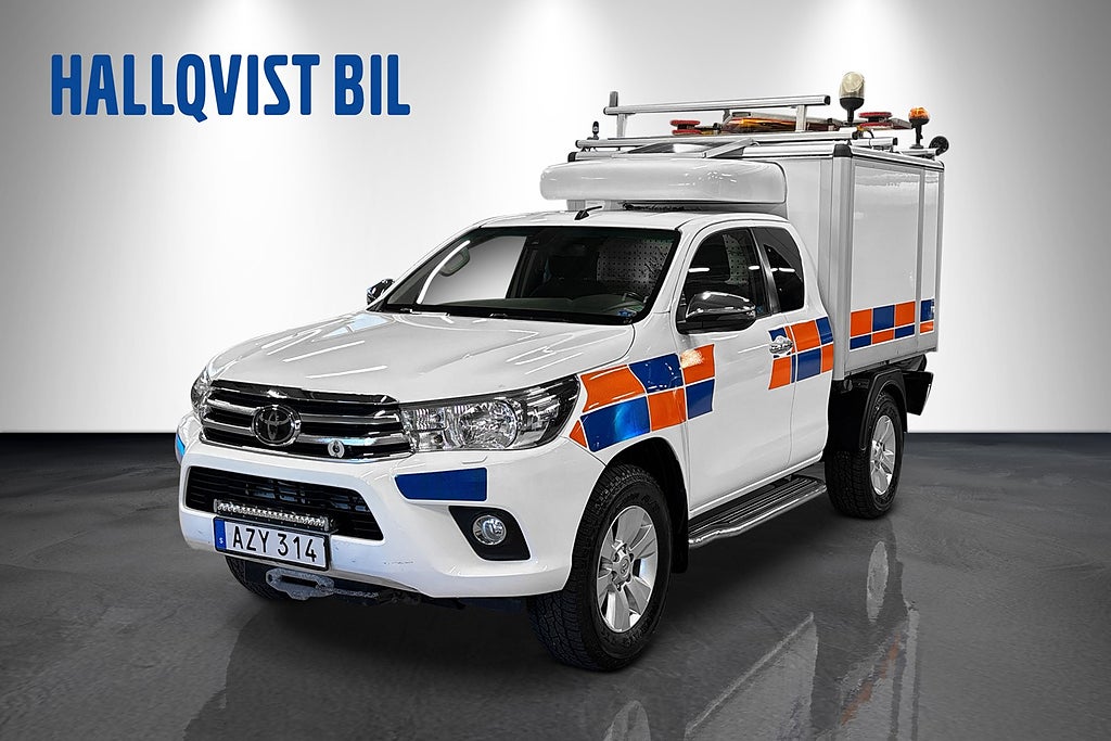 Toyota Hilux Extra Cab 2.4 4WD Euro 6 Servicebil, Vinsch, Inredning 