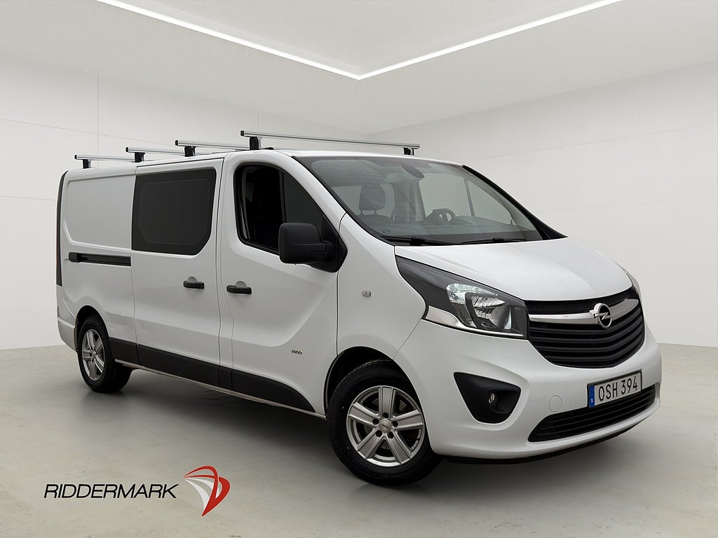 Opel Vivaro Dubbelhytt L2 6-Sits Värm Drag Kamera Takräcke