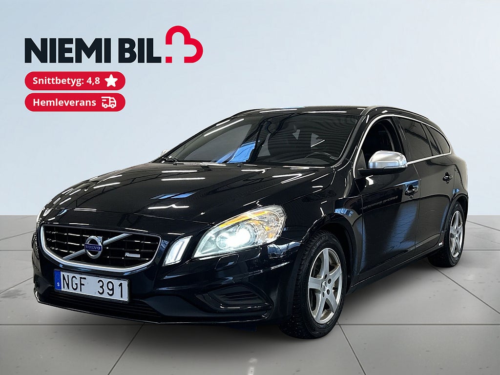 Volvo V60 D4 AWD R-Design Business Pro S&V-hjul/Drag/Dvärm/Skinn